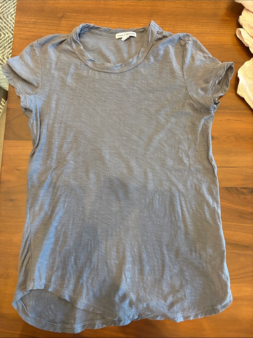 James Perse Short Sleeve Crewneck Tee in Slate
